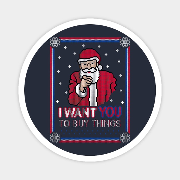 Uncle Santa! Magnet by Raffiti